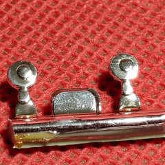 Bullet Door Mirrors 1966 Ford Mustang 1:25 scale model car part AMT