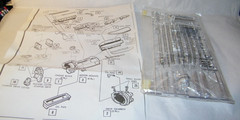 1/24 1/25 Scale Model Plastic All Chrome Complete Engine Parts Tree NEW See Pics