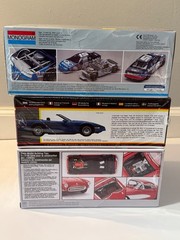 🏁 Lot 3 Monogram Corvette Model Kits 57 Convertible Thunderbird 1:24