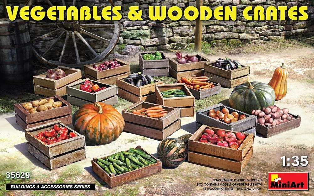 Miniart 1/35 VEGETABLES & WOODEN CRATES #35629 📌USA📌Made in Ukraine📌