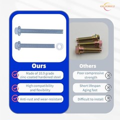 Engine Stand Bolt Kit 3/8-16 Compatible with SBC 305 327 350 383 5.0L 5.7L BBC