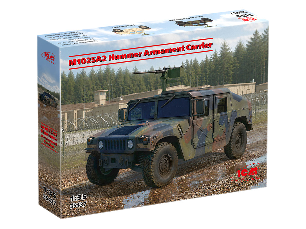 ICM 35437 – M1025A2 Hummer Armament Carrier – Automotive 1:35 Scale Model Kit