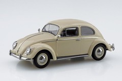 Aoshima 1/32 Scale Model Car Snap Kit 20-LB VW Volkswagen Beetle Light Beige