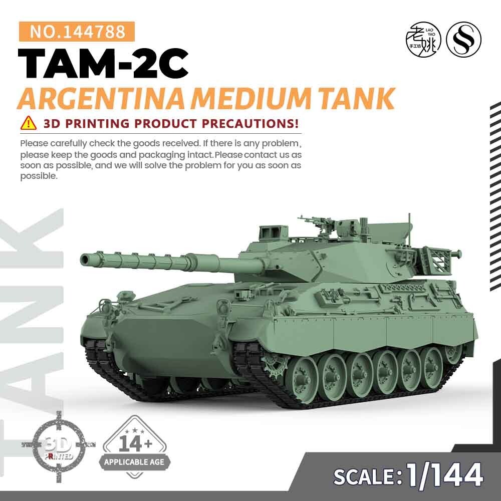 SSMODEL SS144788 1/144 Military Model Kit Argentina TAM-2C Medium Tank