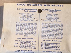 ROCO HO Minitanks Z-172.39 German Medium Tank “Leopard” Customized Austria OB -A