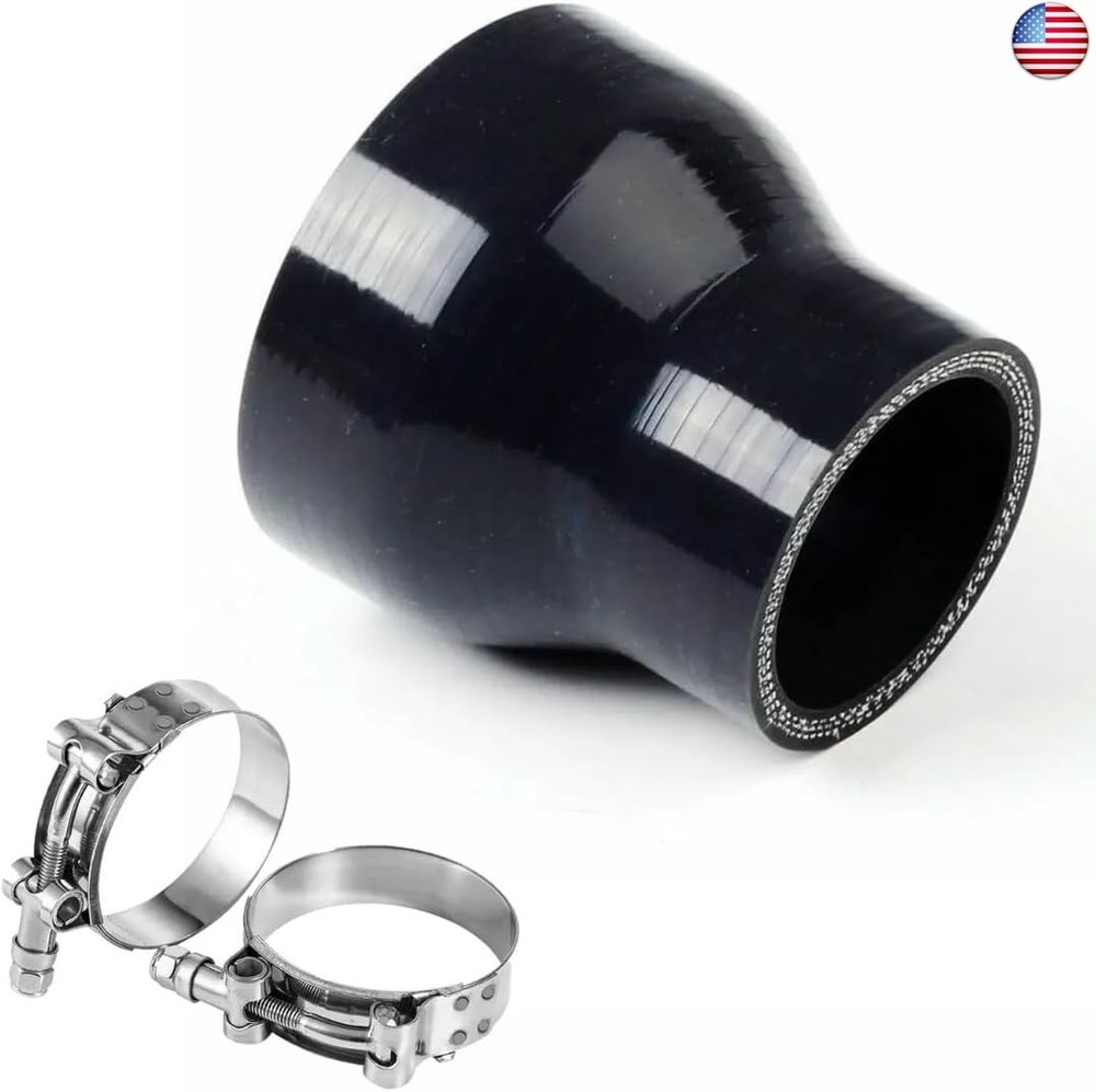 YSIL 3? to 3.5? Reducer Coupler Silicone Hose 4-Ply Reinforced Straight Turbo