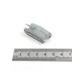 French S-40 Anti-tank Gun, 3D Printed ,1/144 Scale Mini Tank Model,Resin