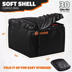 40-In. X 40-In X 6-In. Square Cargo Carrier Hitch Rack W/ 30 Cu Ft. Square Carri