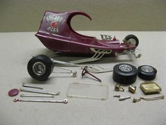 Monogram Model Vintage Original 1968 “Pie Wagon” Parts, Tom Daniels Design