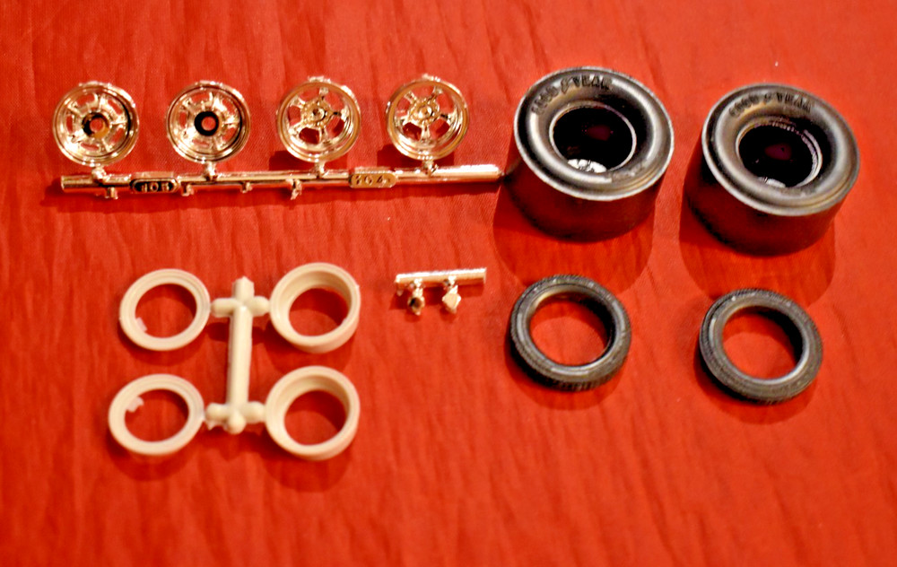 MPC Wild Willie Borch Altered Rod Wheels and Goodyear Tires 1/25
