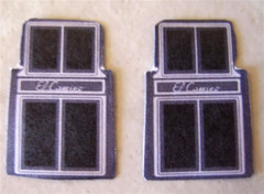 1:25 Scale El Camino Floor Mats Set (2 pcs) – Plastic Dreams #213