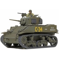 Tamiya USA TAM32606 1/48 U.S. Light Tank M5A1 Stuart Plastic Model Kit