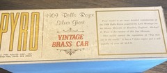 Pyro Vintage 1909 Rolls Royce Silver Ghost 1:32 Scale Car Model Vintage Brass