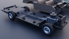 3d Printed 1/25 Country Sedan Station Wagon Model Kit