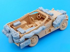 1/35 Scale Die-Cast Resin Model Assembled Kit US M3A1 Scout Car Accessories S…