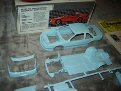 AMT #6146 Model kit Chevy Beretta GTZ 1/25 scale Box Open 1990 Kit Mint in Box