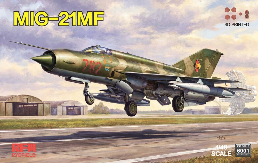 RYE FIELD Model RFM6001 1/48 Soviet MIG-21MF Fighter Precision Assembly Kit