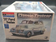 Monogram 1/24 ’37 Ford Sedan Classic Cruiser 1937 Model Kit New Sealed # 85-0884