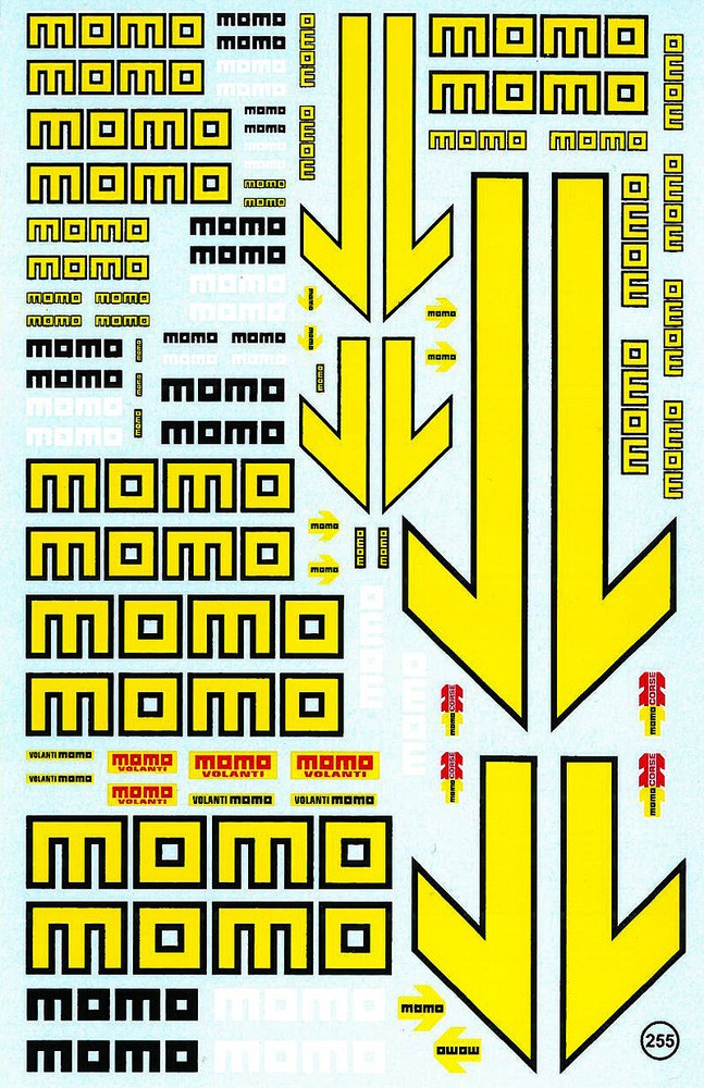 Village Decal 1/43 1/32 1/24 MOMO decal from Japan 12127