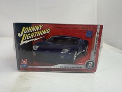 AMT Johnny Lightning 2005 Ford GT Die Cast 1:25 Model Kit Ertl Blue Skill 2 New