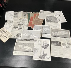 Vintage Revell Lindberg Walthers Model Kit Instructions More