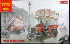 Roden 739 – 1/72 – Type B Bus LGOC, London General Omnibus Company, scale model