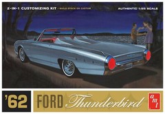 1/25 AMT682 Ford Thunderbird 1962 Customizing Kit 2 IN 1 Plastic Model Kit