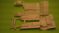Lot of 2 1969 69 NOVA SS COPO 1/25 frame chassis floor pan junkyard model car