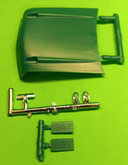 57 1957 Chevy Bel Air 1/25 Hood Chrome Insert Dated License Plates Inside Mirror