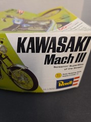 Vintage Revell #H-1500 Kawasaki Mach III 1/12 Scale Motorcycle Model Kit