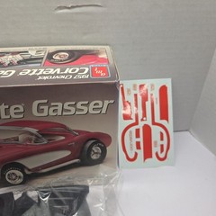 AMT 1/25 57 1957 Chevy Chevrolet Corvette Gasser #6355 Model Kit Bags
