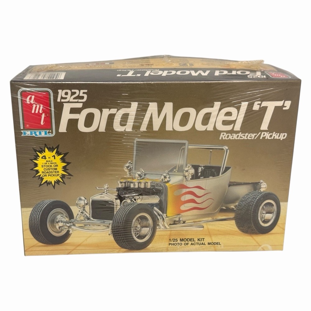 AMT 1/25 Ford 1925 Model T Roadster/Pickup Kit #6512 1987 Brand New Sealed