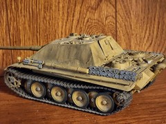 Vintage German Panther Panzerkampfwagen V Tank WWII 1943-1945, Hand Painted