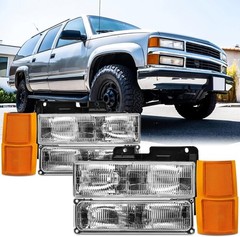 HEADLIGHTS ASSEMBLY COMPATIBLE WITH 94-98 OBS CHEVY TRUCK,1994 CHEVY BLAZER,94