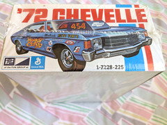 SUPER RARE! **FACTORY-SEALED *ORIGINAL VINTAGE MPC 1972 CHEVELLE 3-WAY KIT *NIB!