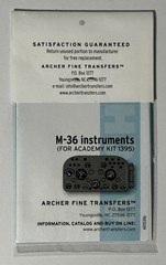 Archer AR35396 1/35 Scale M36 Jackson Instruments and Placards for Academy Kits