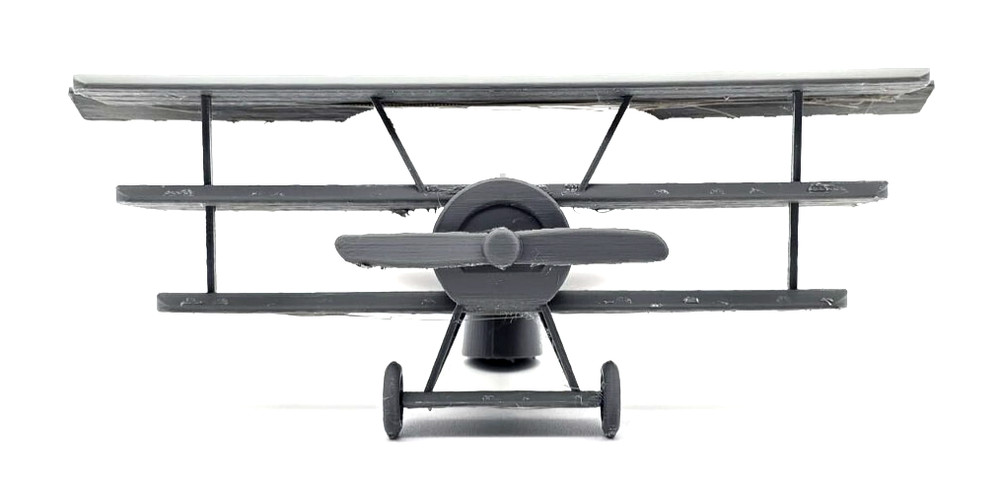 3D Printed PLA Fokker DR.1 Plane World War 1 WW I Plane 10 x 8 x 4 Size