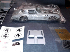 GRAND SPORT CORVETTE BODY,PHOTO ETCHED & DETAIL KIT,DECALS ,INTERIOR,GLASS,TRIM