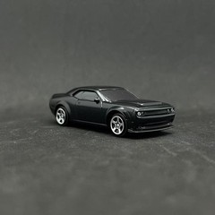 1/64 Diecast Car Model Diorama Dodge Challenger SRT Demon 170 Black Muscle Alloy