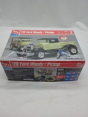 AMT Ertl 1929 Ford Woody Pickup 1:25 Scale Model Kit Partially Assembled