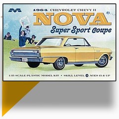 MOEBIUS MODELS 1220 1/25 1964 CHEVY II NOVA SUPER SPORT COUPE MODEL KIT