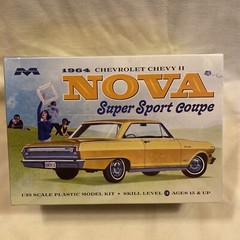 Moebius 1964 Nova Super Sport Coupe Model Car Kit – Yellow (2320)