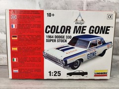Lindberg Color Me Gone 1964 Dodge 330 Super Stock 1:25 Model Kit N.O.B. 72156