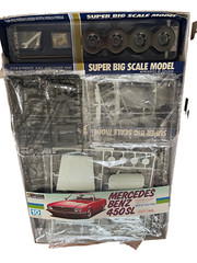 Vintage Doyusha Red Mercedes Benz 450SL Convertible 1:12 Scale Model Kit Unused