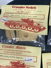 Crusader Model Kits Lot Of 15 Tanks Trucks Miniatures New M11