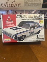 Lindberg Color Me Gone 1964 Dodge 330 Super Stock Model Kit #72156 SEALED 1996