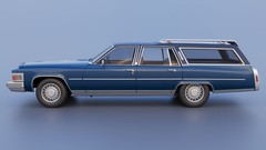 ABS-LIKE RESIN 3D PRINTED 1/25 1979 CADILLAC FLEETWOOD BROUGHAM WAGON KIT