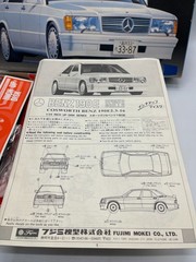 Fujimi No. 23 Mercedes Benz Cosworth 190E 2.3-16 Japan 1:24 Scale Model Car Kit