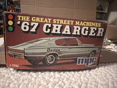 Original Vintage 1967 Dodge Charger Great Street Machines MPC Model Painted