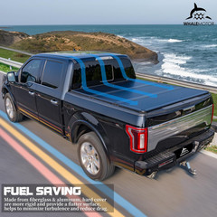 Hard Folding Truck Bed Tonneau Cover Compatiable with Chevy Silverado & GMC Sie